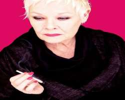 Judi Dench smoking